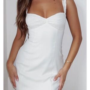 White Lace Bust Slip Dress - Women Intimates & Sleepwear
